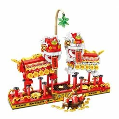 Build It Chinese Lunar Year Lion Dragon Dance Building Set
