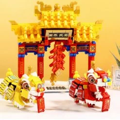 Build It Chinese Lunar Year Lion Dragon Dance Building Set