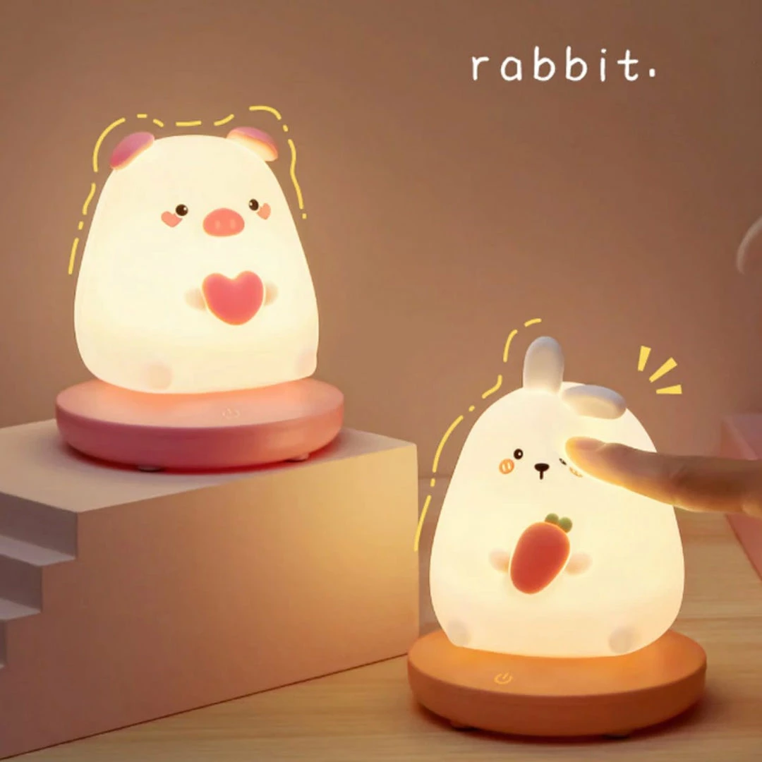 Home Decor Chubby Kawaii Bunny Panda Pig Tiger LED Night Light Collection 16 Home Decor Chubby Kawaii Bunny Panda Pig Tiger LED Night Light Collection
