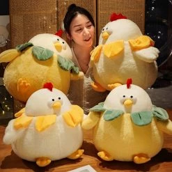 Soft Toy Plush & Toys Chubby Round Chicken Plush