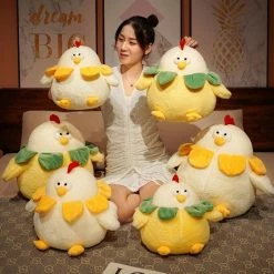 Soft Toy Plush & Toys Chubby Round Chicken Plush