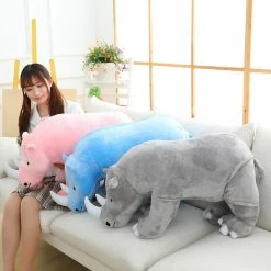 Soft Toy Colorful Cuddly Rhino Plushies Plush & Toys