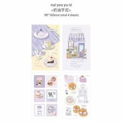 Accessories Colourful Desserts Bakery Stickers Set Food & Drinks