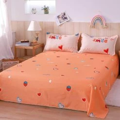 Home Decor Coral Pink Smile Bedding Set Home & Pets