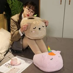 Apparel Cosy 2-in-1 Animal Plush Slipper