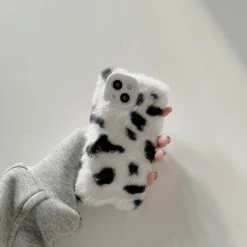 Accessories Cow Print Plush IPhone Case 17 Accessories Cow Print Plush IPhone Case