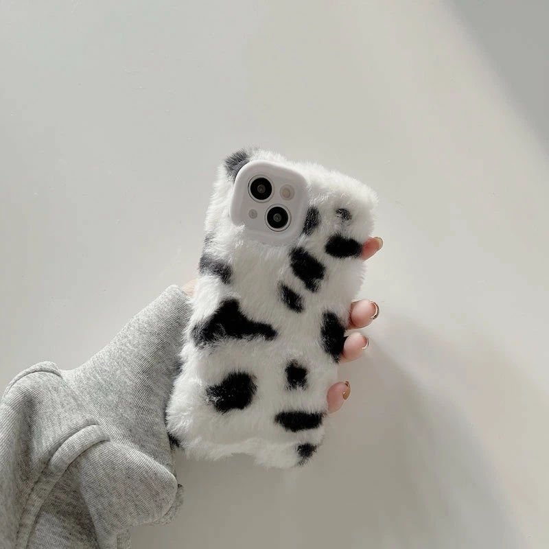 Accessories Cow Print Plush IPhone Case 7 Accessories Cow Print Plush IPhone Case
