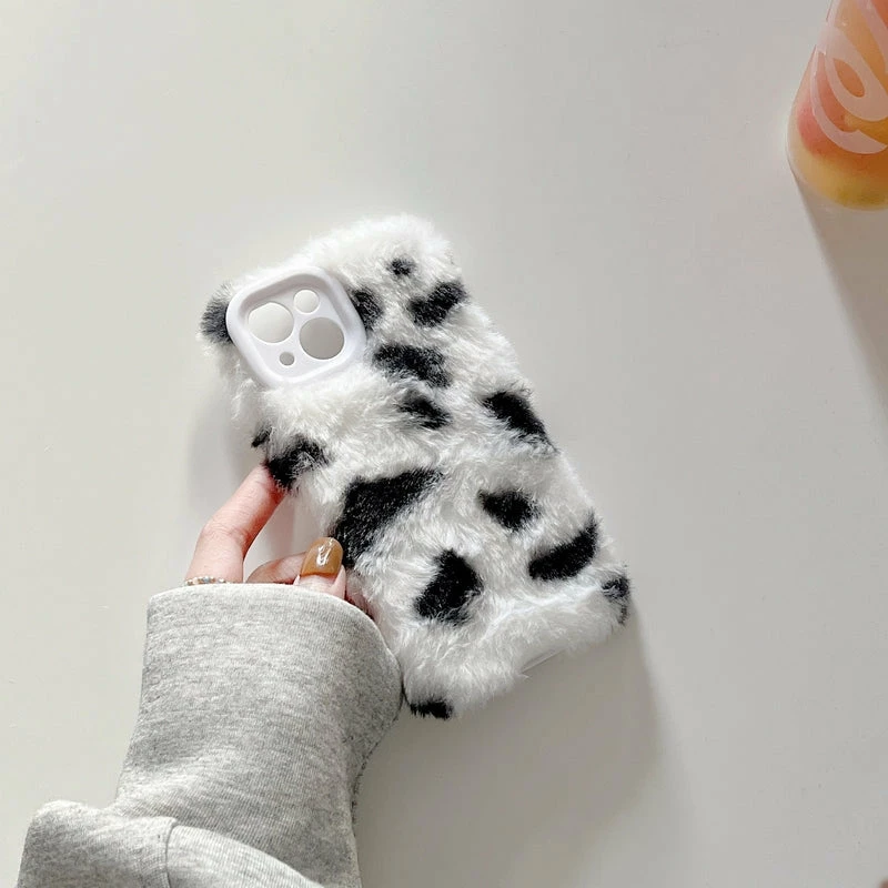 Accessories Cow Print Plush IPhone Case 9 Accessories Cow Print Plush IPhone Case