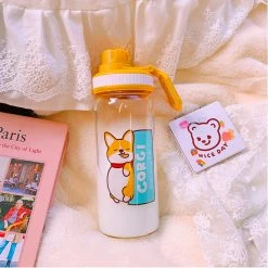 Accessories Cuddly Corgi Water Bottle Cups & Bottles