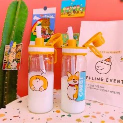 Accessories Cuddly Corgi Water Bottle Cups & Bottles