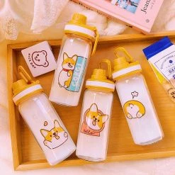 Accessories Cuddly Corgi Water Bottle Cups & Bottles