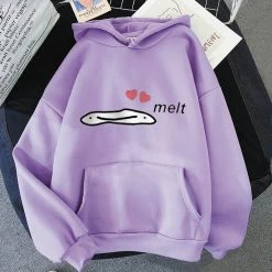 Apparel Cute Anime Melting Heart Hoodie