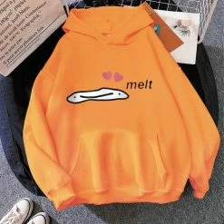 Apparel Cute Anime Melting Heart Hoodie