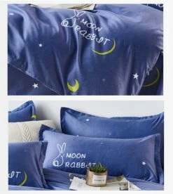 Home Decor Home & Pets Cute Bunny In The Moon Bedding Sets