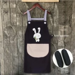 Home Decor Home & Pets Cute Bunny My Carrot Apron With Short Sleeves
