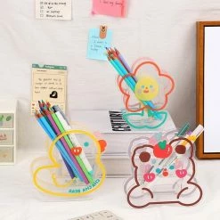 Accessories Cute Cartoon Acrylic Pen Holders Sea Animals 23 Accessories Cute Cartoon Acrylic Pen Holders Sea Animals