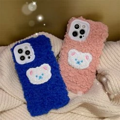 Accessories Cute Cartoon Bear Plush IPhone Case 12 Accessories Cute Cartoon Bear Plush IPhone Case