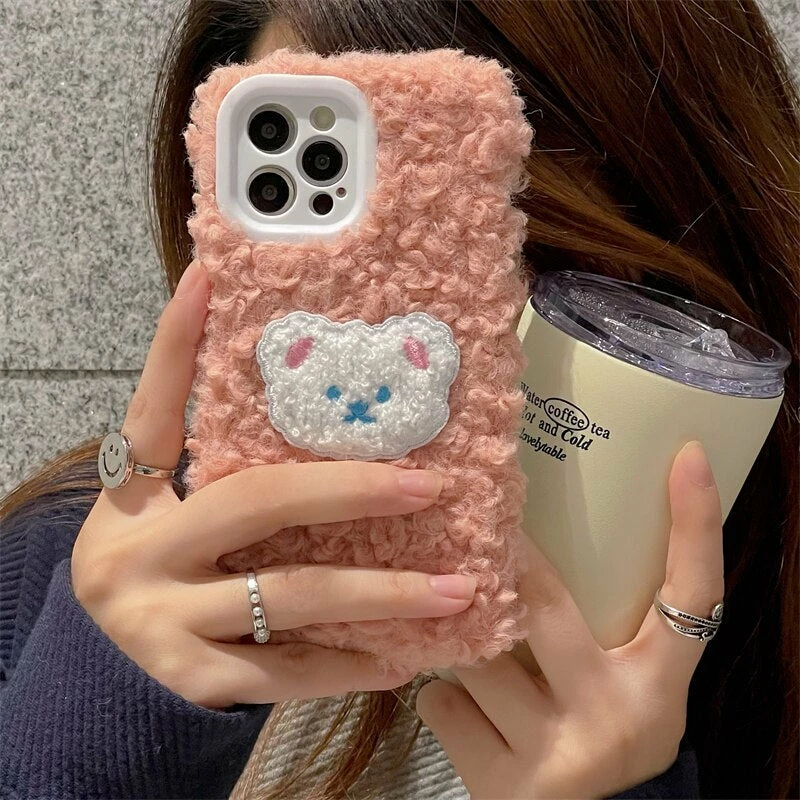 Accessories Cute Cartoon Bear Plush IPhone Case 5 Accessories Cute Cartoon Bear Plush IPhone Case