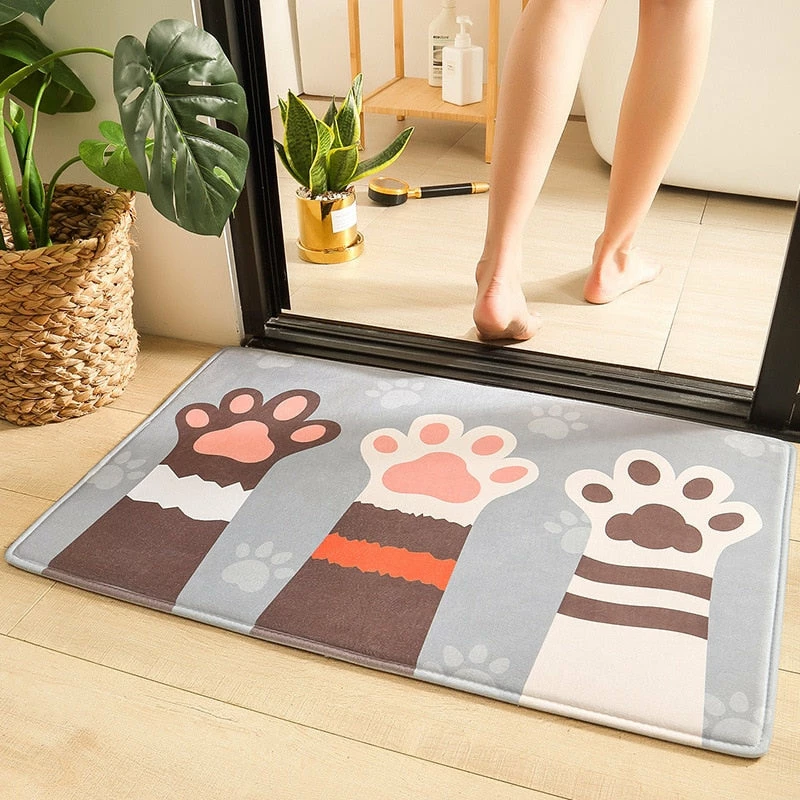 Home Decor Rugs & Mats Cute Cartoon Cat Long Thick Absorbent Non-slip Mat 9 Home Decor Rugs & Mats Cute Cartoon Cat Long Thick Absorbent Non-slip Mat