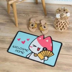 Home Decor Rugs & Mats Cute Cat Bathroom Mat