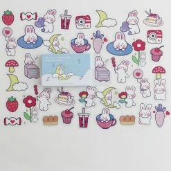 Accessories Sea Animals Cute Cat Bear Rabbit Stickers Box Set