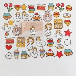 Accessories Sea Animals Cute Cat Bear Rabbit Stickers Box Set