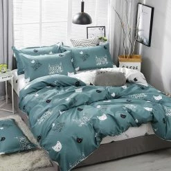 Home Decor Cute Cat Print Bedding Set 38 Home Decor Cute Cat Print Bedding Set
