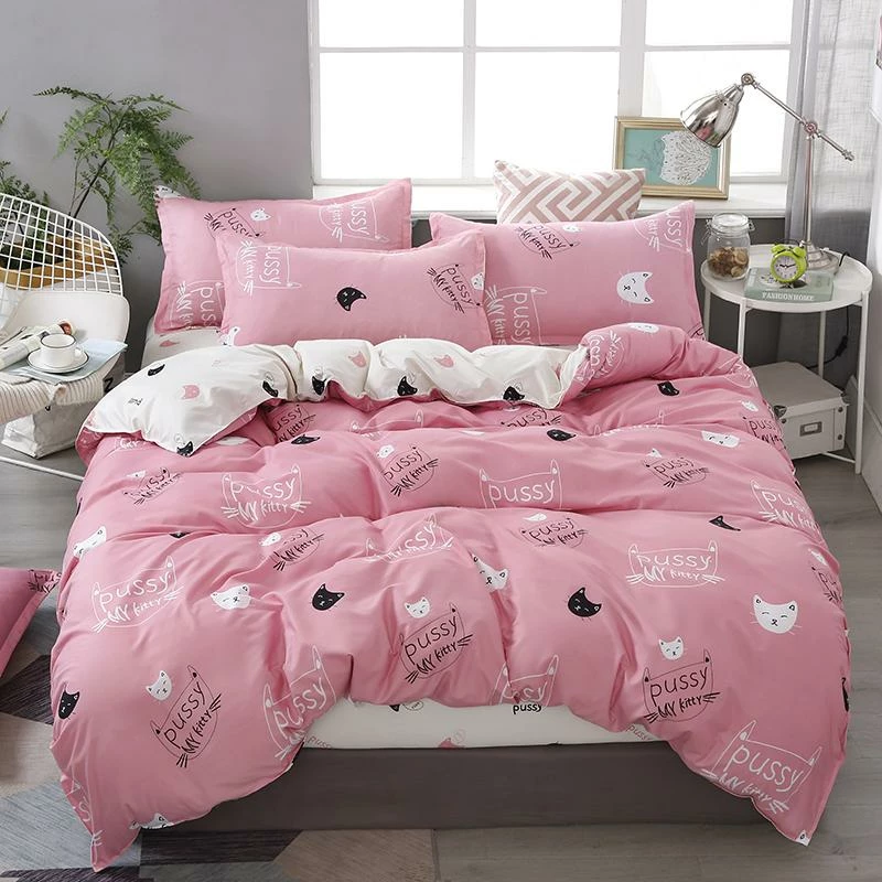 Home Decor Cute Cat Print Bedding Set 22 Home Decor Cute Cat Print Bedding Set