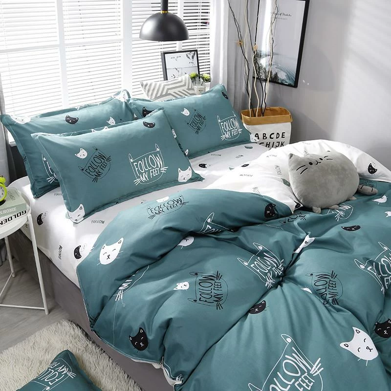 Home Decor Cute Cat Print Bedding Set 14 Home Decor Cute Cat Print Bedding Set
