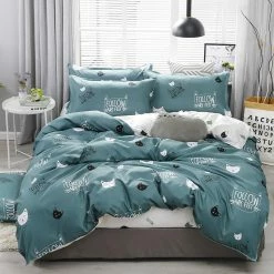 Home Decor Cute Cat Print Bedding Set 32 Home Decor Cute Cat Print Bedding Set