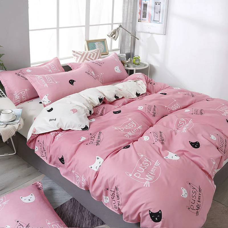 Home Decor Cute Cat Print Bedding Set 21 Home Decor Cute Cat Print Bedding Set