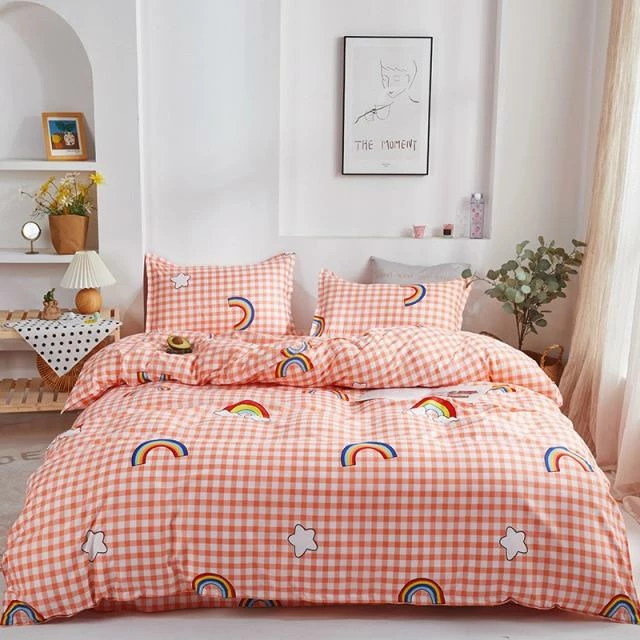 Home Decor Cute Colorful Rainbow Bedding Set Home & Pets 8 Home Decor Cute Colorful Rainbow Bedding Set Home & Pets