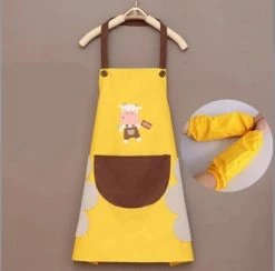 Home Decor Cute Cow Print Waterproof Apron Set With Short Sleeves Home & Pets 21 Home Decor Cute Cow Print Waterproof Apron Set With Short Sleeves Home & Pets
