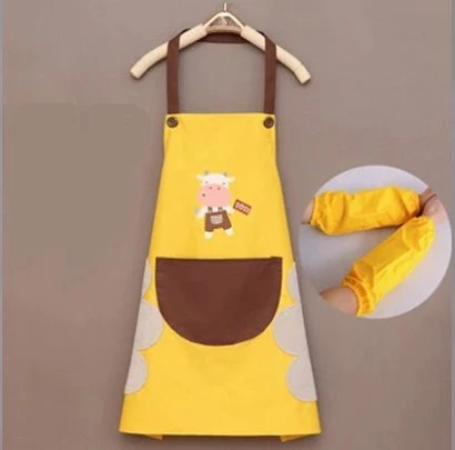 Home Decor Cute Cow Print Waterproof Apron Set With Short Sleeves Home & Pets 10 Home Decor Cute Cow Print Waterproof Apron Set With Short Sleeves Home & Pets