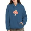 Apparel Cute Frog Mushroom Part Cotton Hoodie