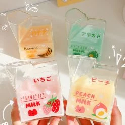 Home Decor Food & Drinks Cute Fruit Milk Carton Shape Cup