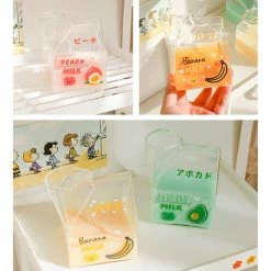 Home Decor Food & Drinks Cute Fruit Milk Carton Shape Cup
