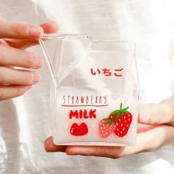 Home Decor Food & Drinks Cute Fruit Milk Carton Shape Cup