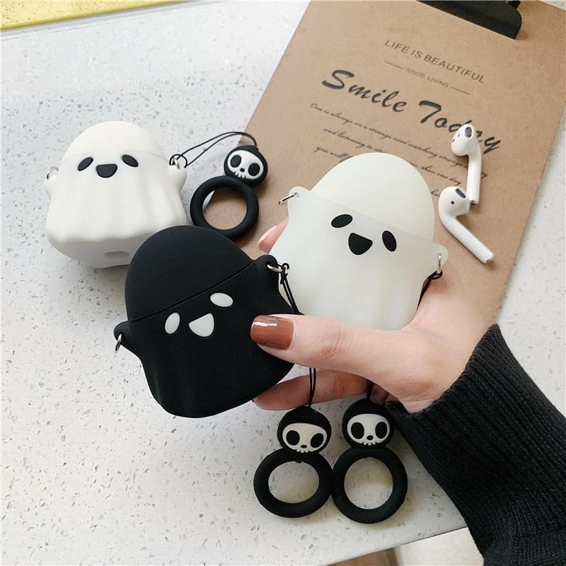 Accessories Cute Ghost Airpods Case (1&2) 5 Accessories Cute Ghost Airpods Case (1&2)