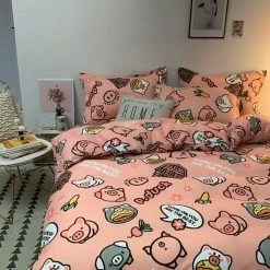 Home Decor Home & Pets Cute Kawaii Animal Funtime Bedding Set