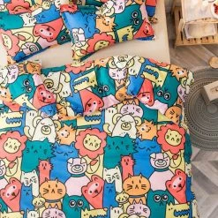 Home Decor Home & Pets Cute Kawaii Animal Funtime Bedding Set