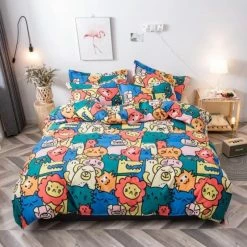 Home Decor Home & Pets Cute Kawaii Animal Funtime Bedding Set