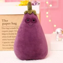 Soft Toy Cute Kawaii Eggplant Vegetable Family
