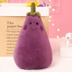 Soft Toy Cute Kawaii Eggplant Vegetable Family
