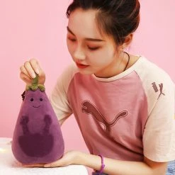 Soft Toy Cute Kawaii Eggplant Vegetable Family