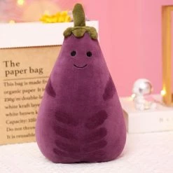 Soft Toy Cute Kawaii Eggplant Vegetable Family