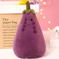 Soft Toy Cute Kawaii Eggplant Vegetable Family