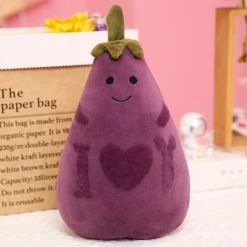 Soft Toy Cute Kawaii Eggplant Vegetable Family