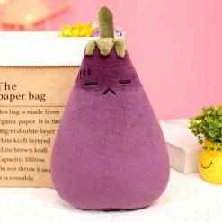 Soft Toy Cute Kawaii Eggplant Vegetable Family