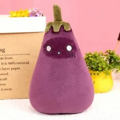 Soft Toy Cute Kawaii Eggplant Vegetable Family